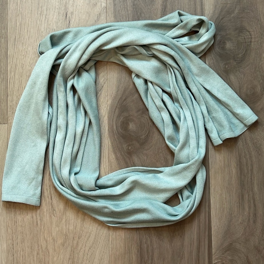 J. Crew Light Green Wrap Scarf